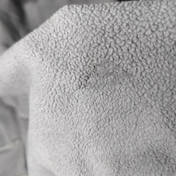 adidas Gray Half-Zip Pindot Sweatshirt with Black Stripes. - Picture 15 of 15